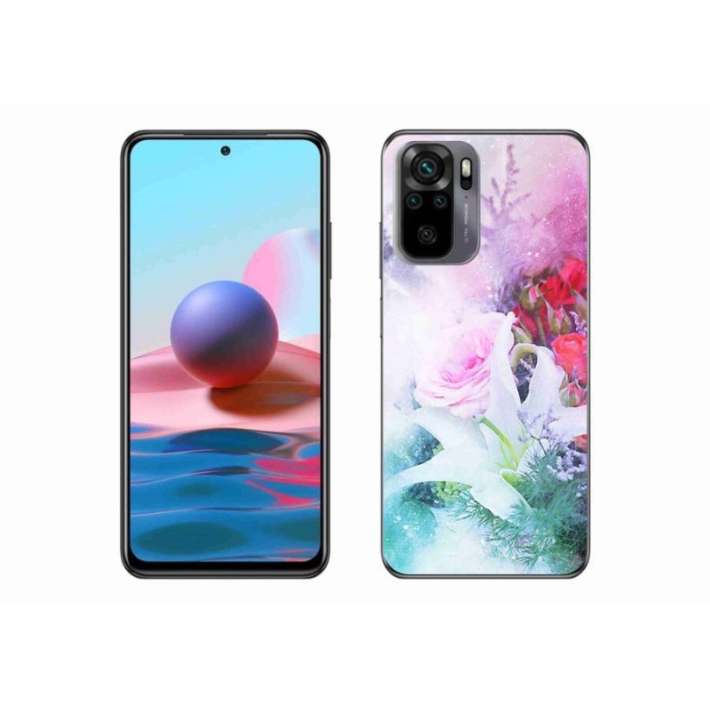 Gél borító mmCase a Xiaomi Poco M5s számára - virágok 4