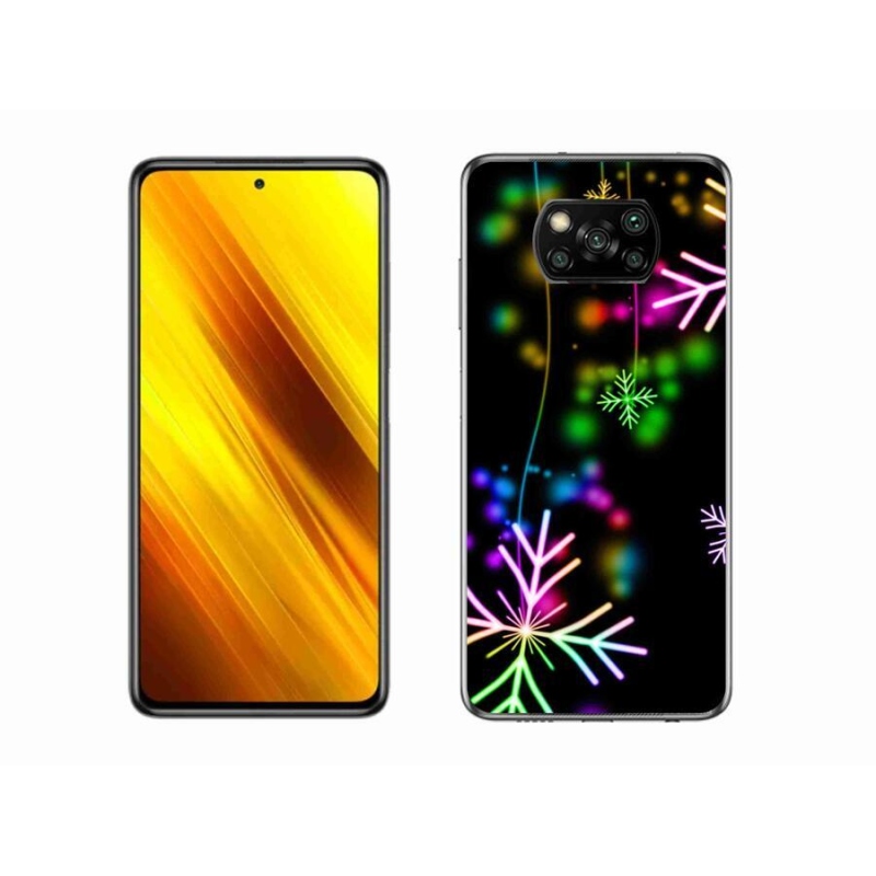 Gél borítás mmCase a Xiaomi Poco X3 Pro számára - színes pelyhekkel