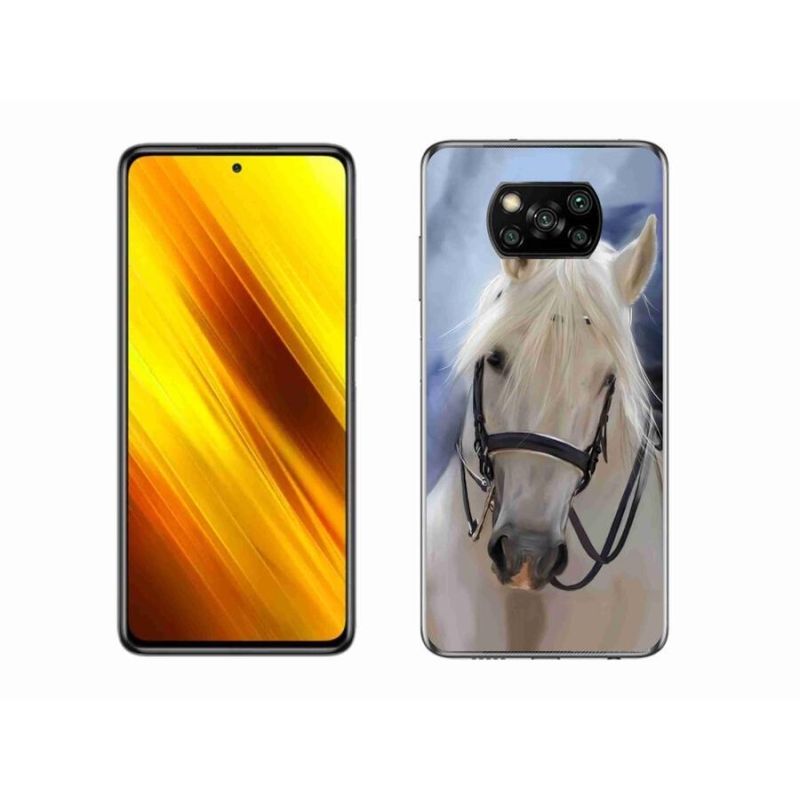 Gél borítás mmCase a Xiaomi Poco X3 Pro számára - fehér ló