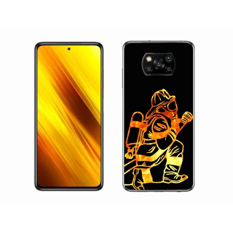 Gél borítás mmCase a Xiaomi Poco X3 Pro számára - tűzoltó 1