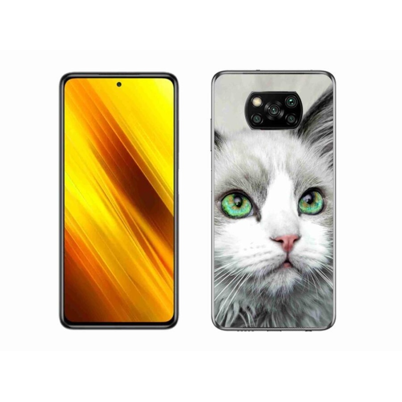 Gél borítás mmCase a Xiaomi Poco X3 Pro számára - macska nézet