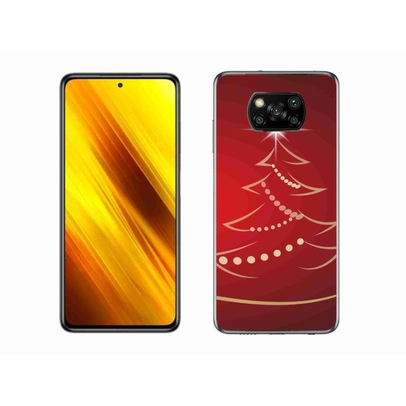 Gél borítás mmCase a Xiaomi Poco X3 Pro számára - karácsonyfa karikatúra