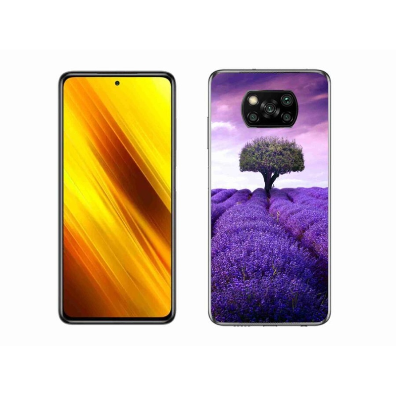 Gél borítás mmCase a Xiaomi Poco X3 Pro számára - levendula rét