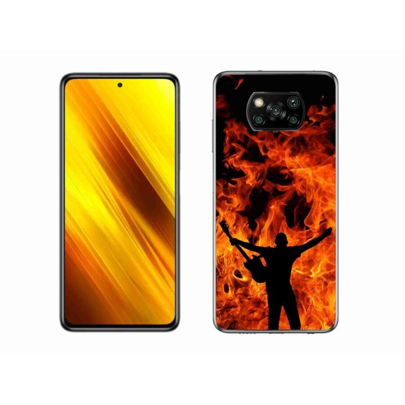 Gélburkolat mmCase a Xiaomi Poco X3 Pro számára - zenész és tűz