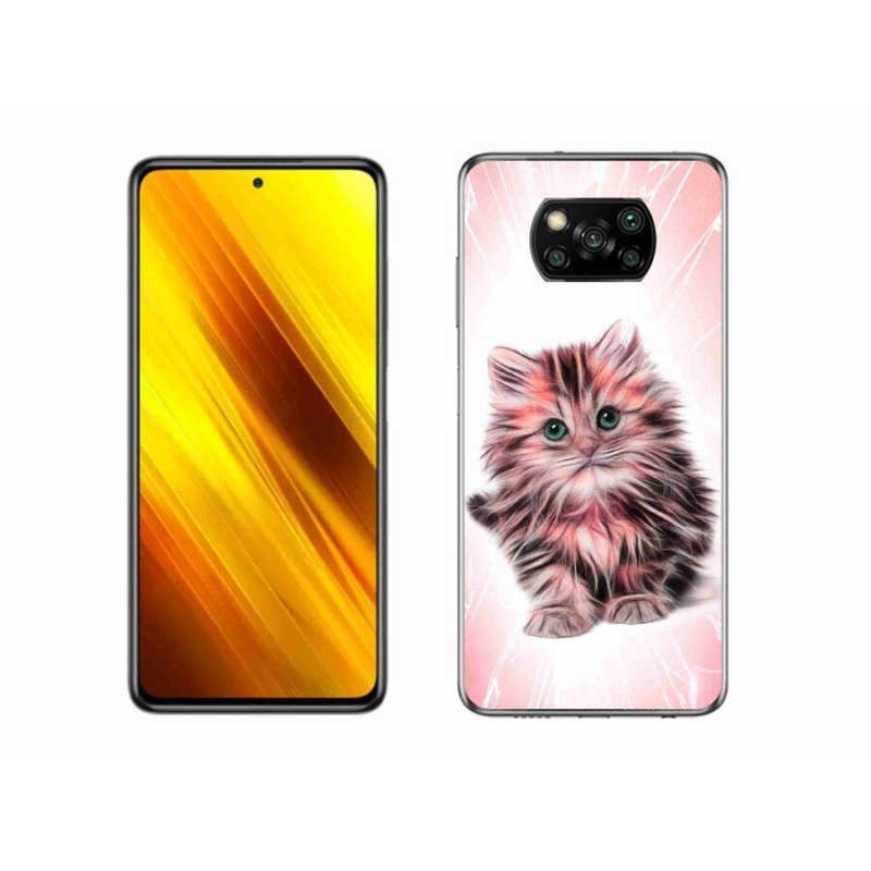 Gél borítás mmCase a Xiaomi Poco X3 Pro számára - aranyos cica