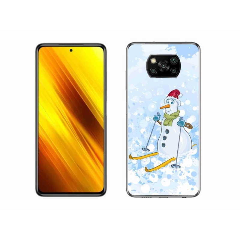Gél borítás mmCase a Xiaomi Poco X3 Pro számára - hóember