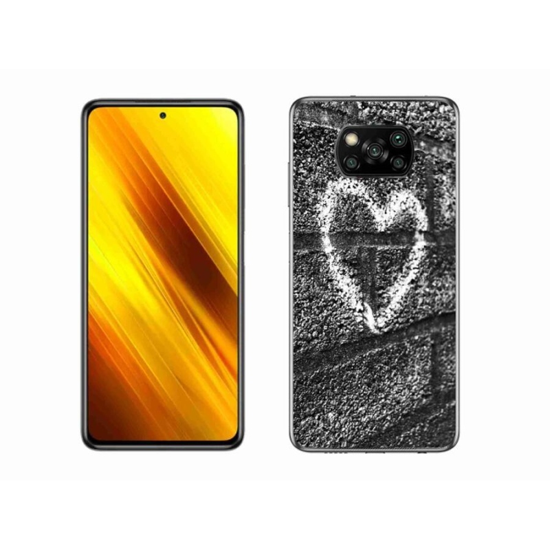 Gél borítás mmCase a Xiaomi Poco X3 Pro számára - szív a falon