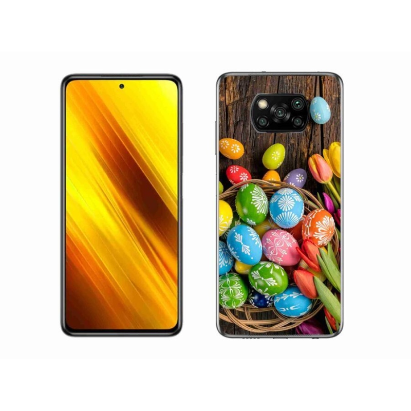 Gél borítás mmCase a Xiaomi Poco X3 Pro számára - Húsvéti tojások