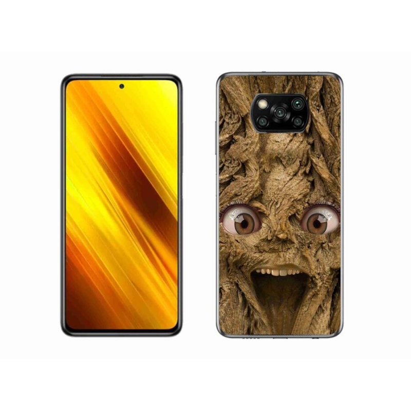 Gél borító mmCase a Xiaomi Poco X3 Pro számára - boldog fa szemekkel