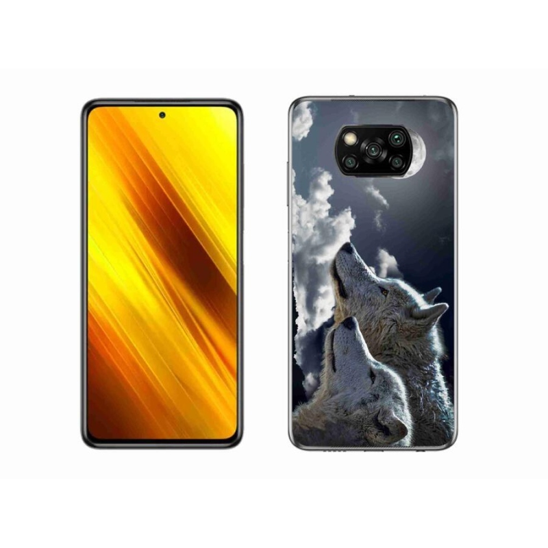 Gél borítás mmCase a Xiaomi Poco X3 Pro számára - farkasok