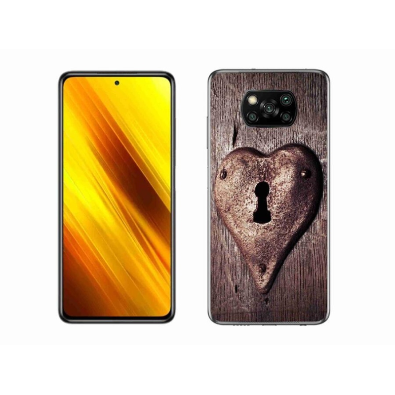 Gél borítás mmCase a Xiaomi Poco X3 Pro számára - szív alakú zár