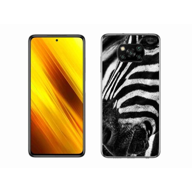 Gél borítás mmCase a Xiaomi Poco X3 Pro készülékhez - zebra