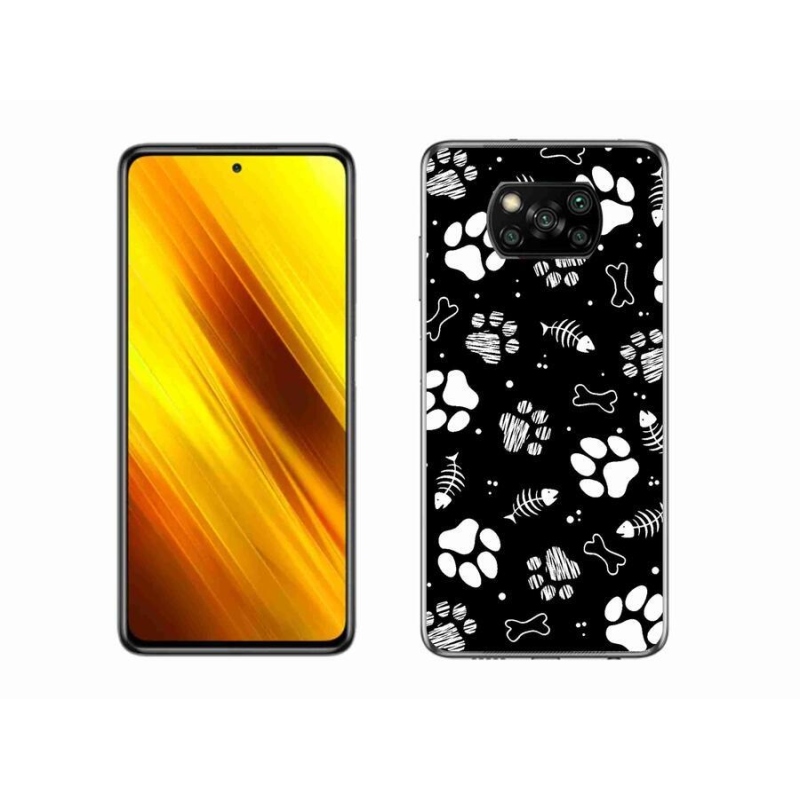 Gél borítás mmCase a Xiaomi Poco X3-hoz - kutyamancsok