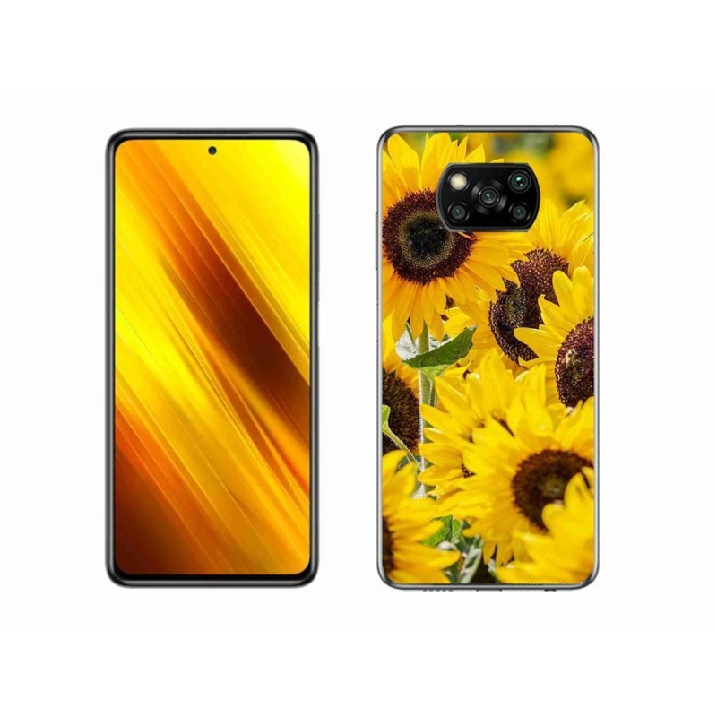 Gél borítás mmCase a Xiaomi Poco X3-hoz - Napraforgó