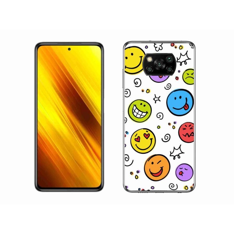 Gél borító mmCase a Xiaomi Poco X3-hoz - smiley-k
