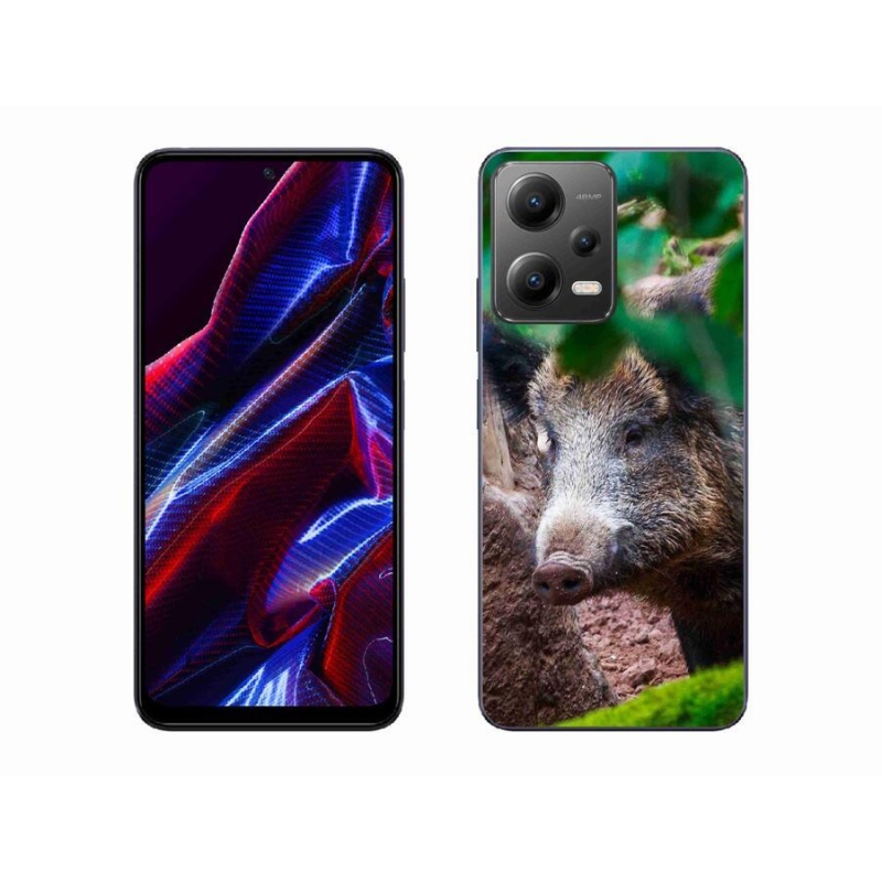 Gél borítás mmCase a Xiaomi Poco X5 5G számára - vaddisznó