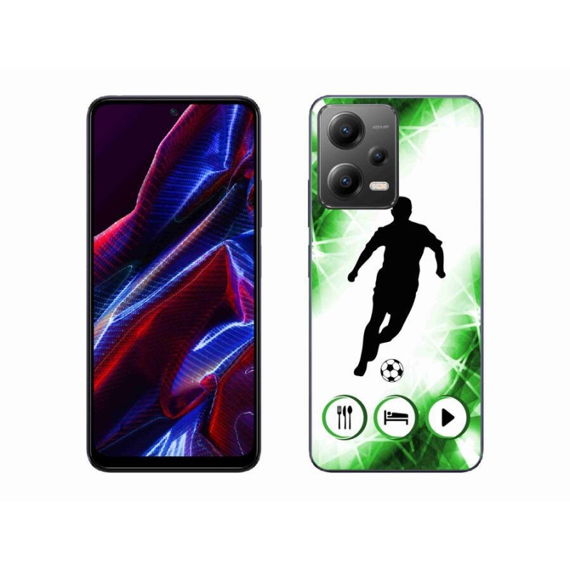 Gél borítás mmCase a Xiaomi Poco X5 5G számára - focista