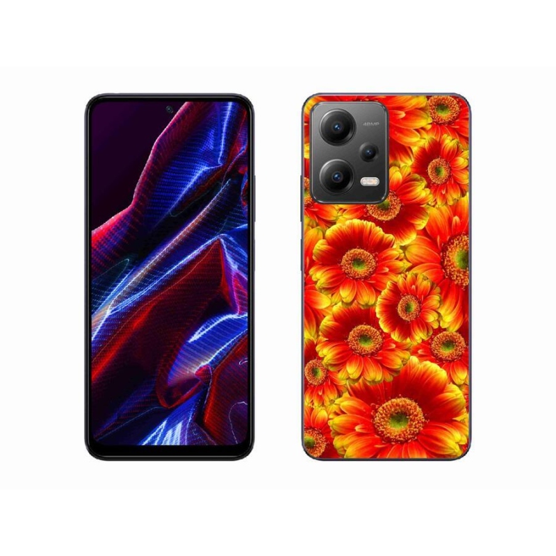 Gél borítás mmCase a Xiaomi Poco X5 5G-hez - gerbera 1