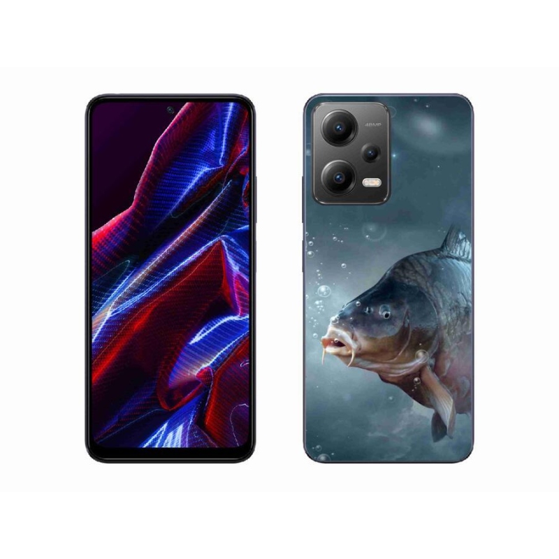 Gél borítás mmCase a Xiaomi Poco X5 5G számára - ponty és buborékok