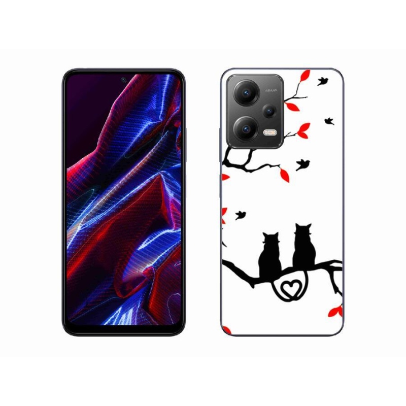 Gél borítás mmCase a Xiaomi Poco X5 5G számára - macskaszerelem