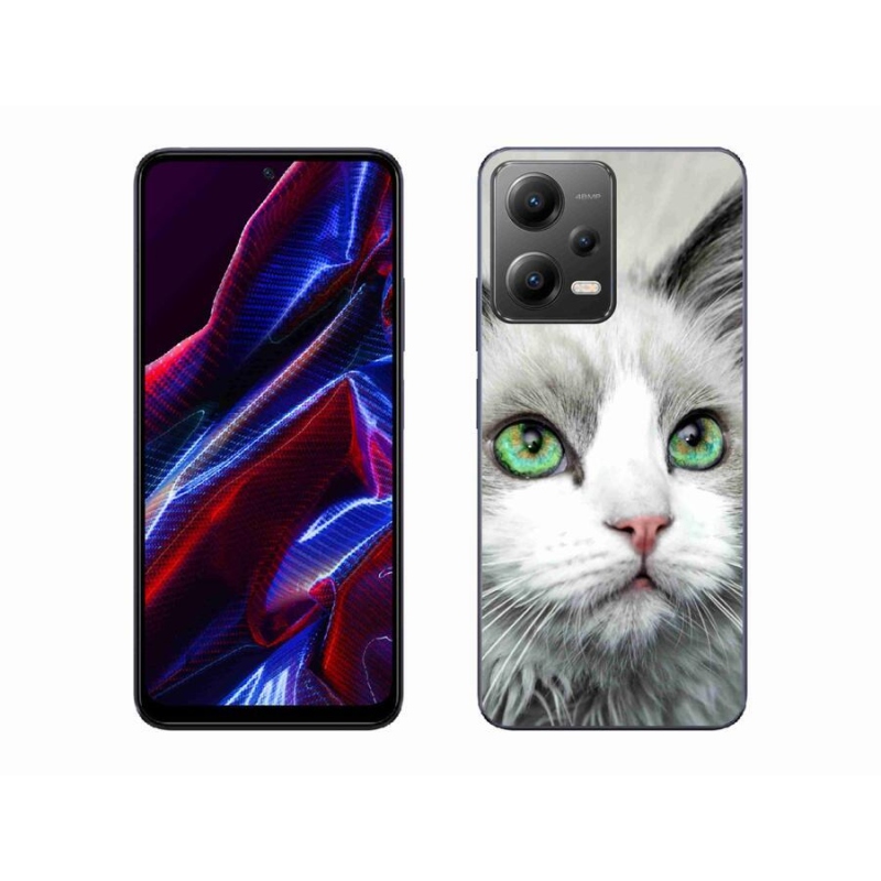 Gél borítás mmCase a Xiaomi Poco X5 5G számára - macska nézet
