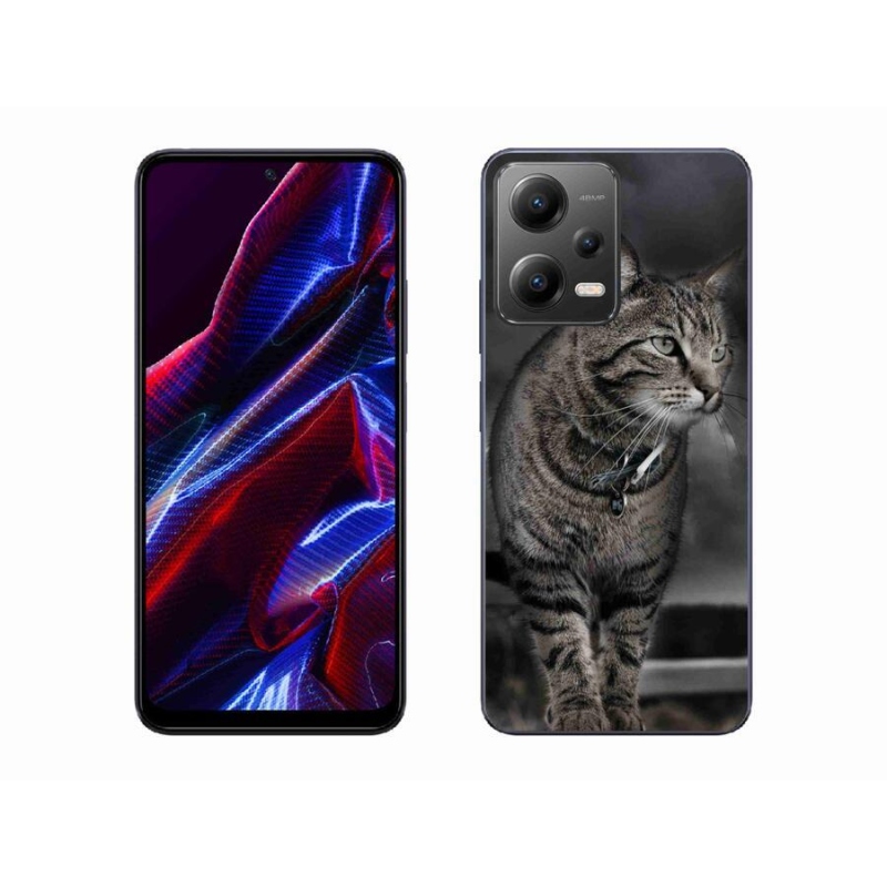 Gél borítás mmCase a Xiaomi Poco X5 5G-hez - macska