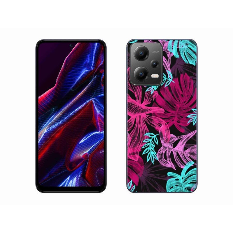Gél borító mmCase a Xiaomi Poco X5 5G számára - virágok 1