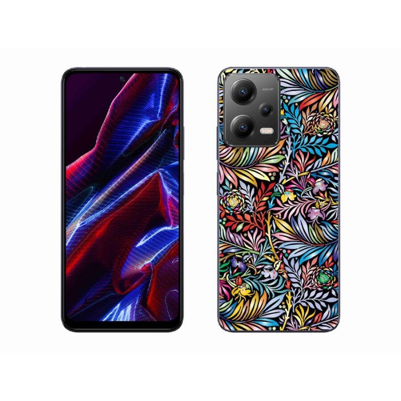 Gél borító mmCase a Xiaomi Poco X5 5G számára - virágok 5
