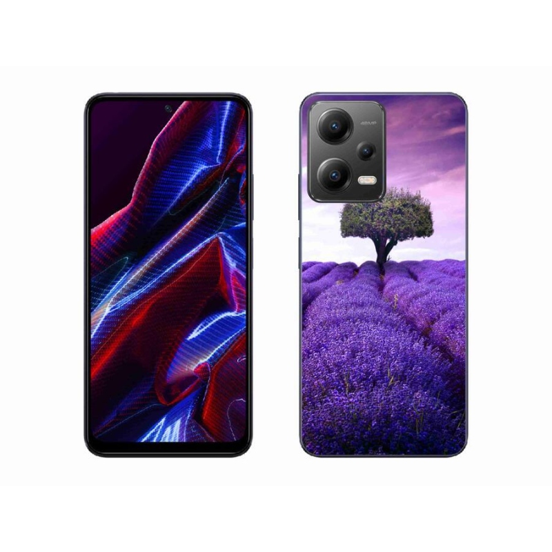 Gél borítás mmCase a Xiaomi Poco X5 5G számára - levendula rét
