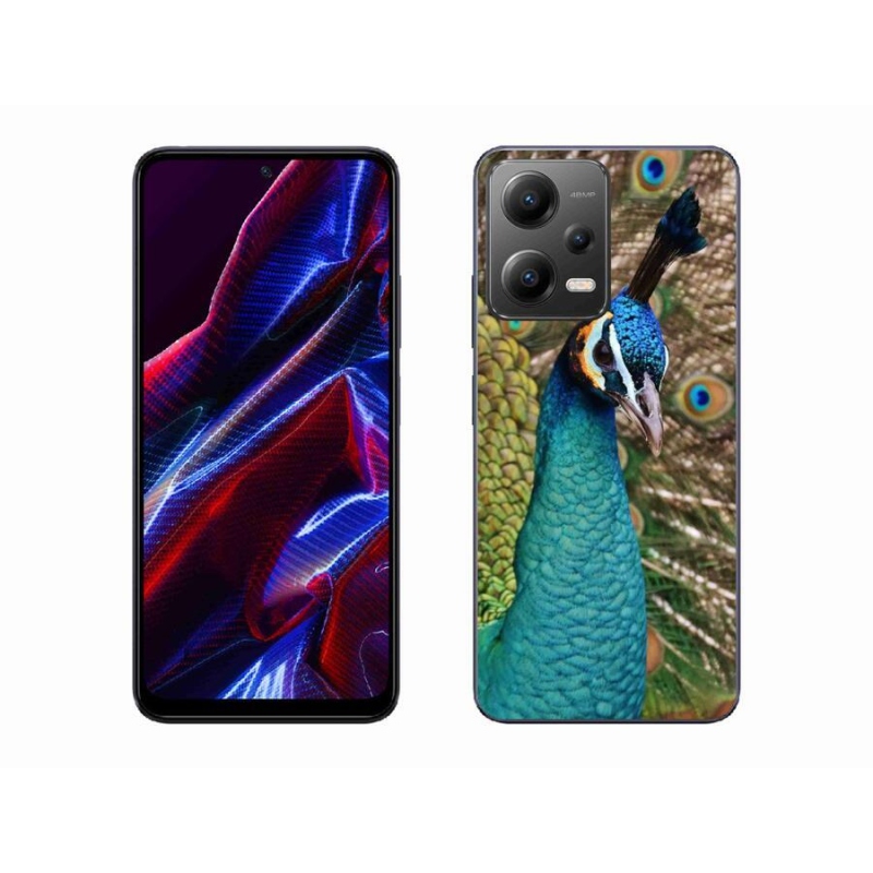 Gél borítás mmCase a Xiaomi Poco X5 5G számára - páva