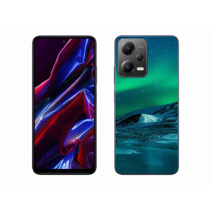 Gél borító mmCase a Xiaomi Poco X5 5G számára - sarki fény