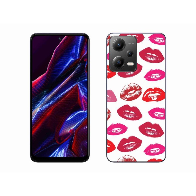 Gél borítás mmCase a Xiaomi Poco X5 5G számára - ajkak