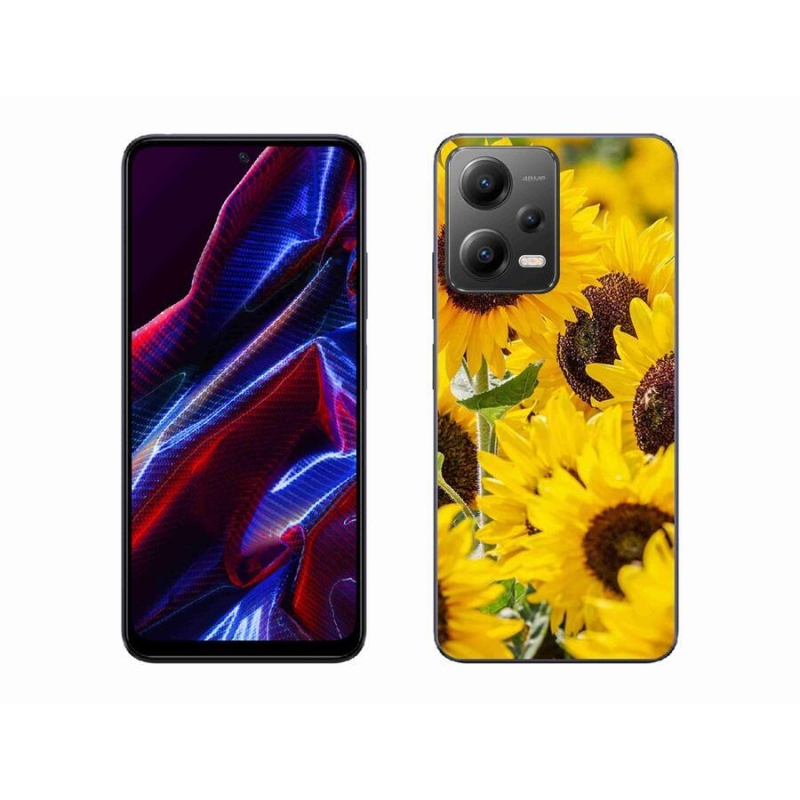 Gél borítás mmCase a Xiaomi Poco X5 5G számára - Napraforgó