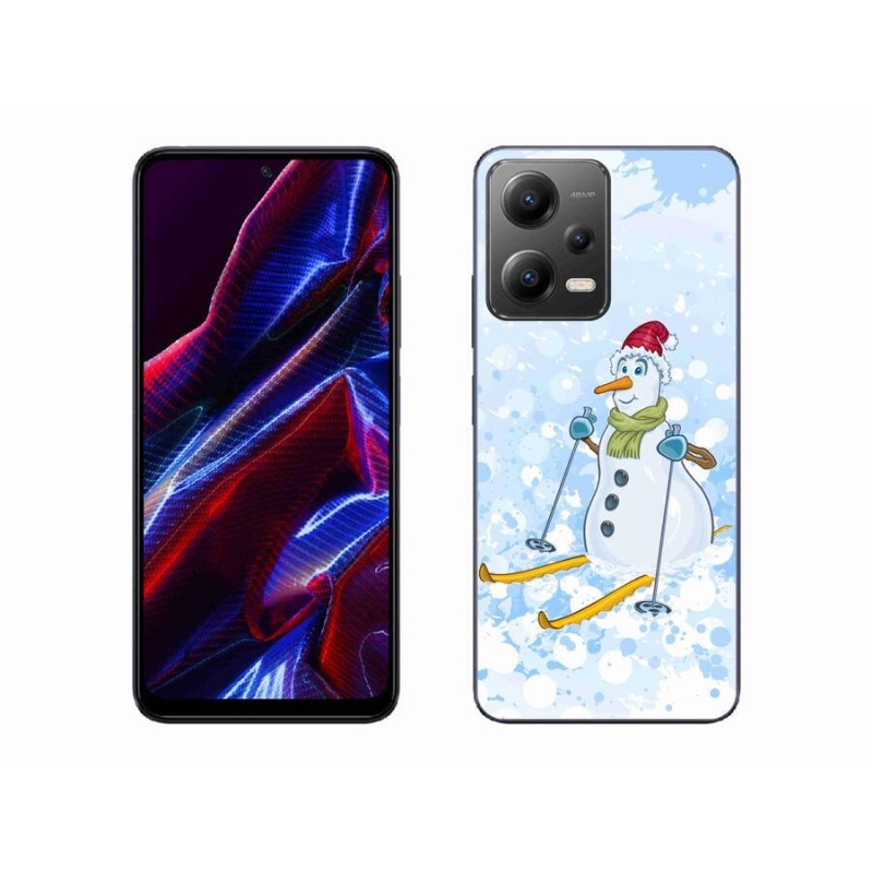 Gél borítás mmCase a Xiaomi Poco X5 5G számára - hóember