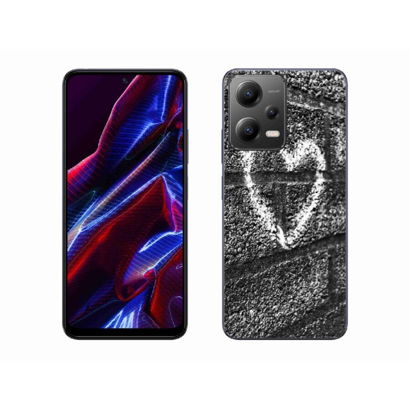 Gél borítás mmCase a Xiaomi Poco X5 5G számára - szív a falon