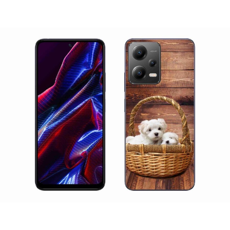 Gél borítás mmCase a Xiaomi Poco X5 5G számára - kölyökkutyák