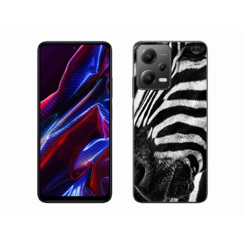 Gél borítás mmCase a Xiaomi Poco X5 5G készülékhez - zebra
