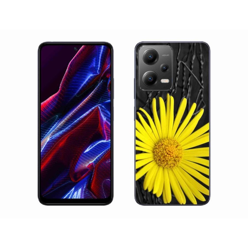 Gél borítás mmCase a Xiaomi Poco X5 5G-hez - sárga virág
