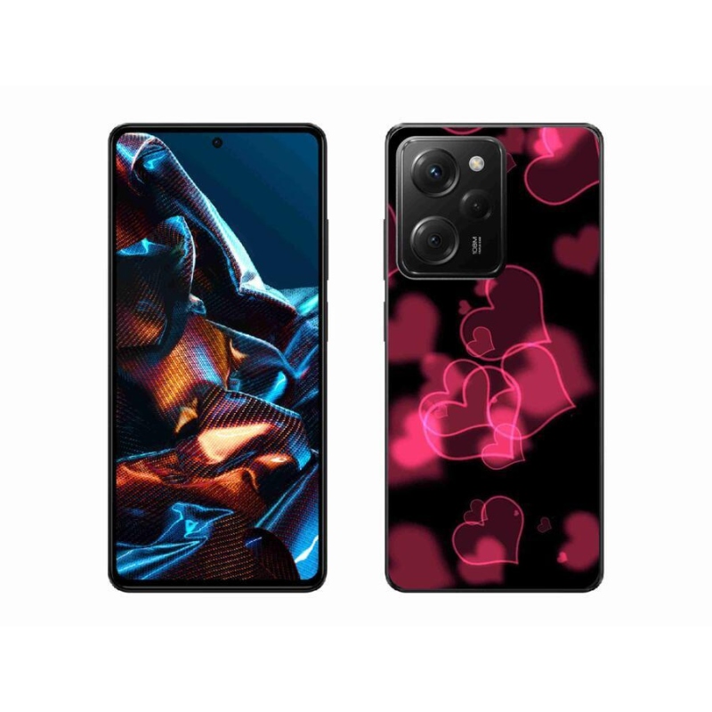 Gél borítás mmCase a Xiaomi Poco X5 Pro 5G-hez - piros szívek