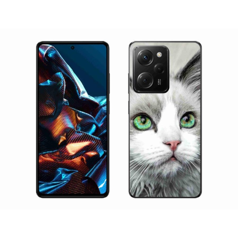 Gél borítás mmCase a Xiaomi Poco X5 Pro 5G számára - macskaszem