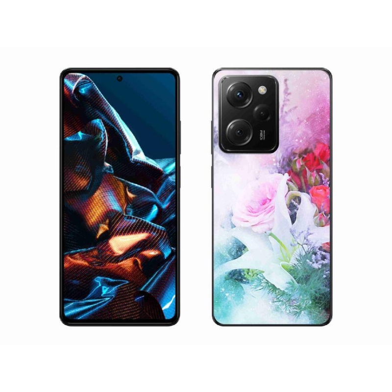 Gél borító mmCase a Xiaomi Poco X5 Pro 5G számára - virágok 4