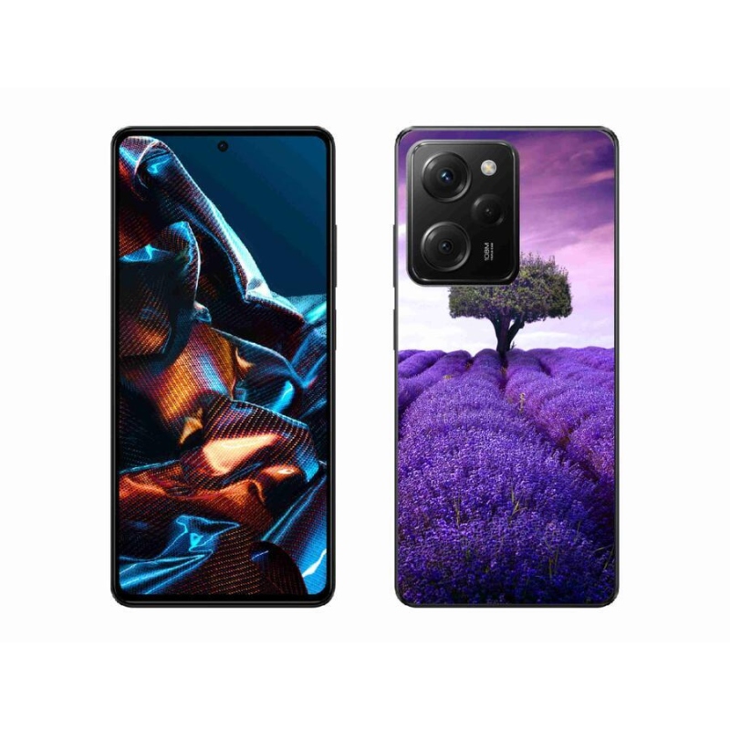 Zselés borítás mmCase a Xiaomi Poco X5 Pro 5G számára - levendula rét