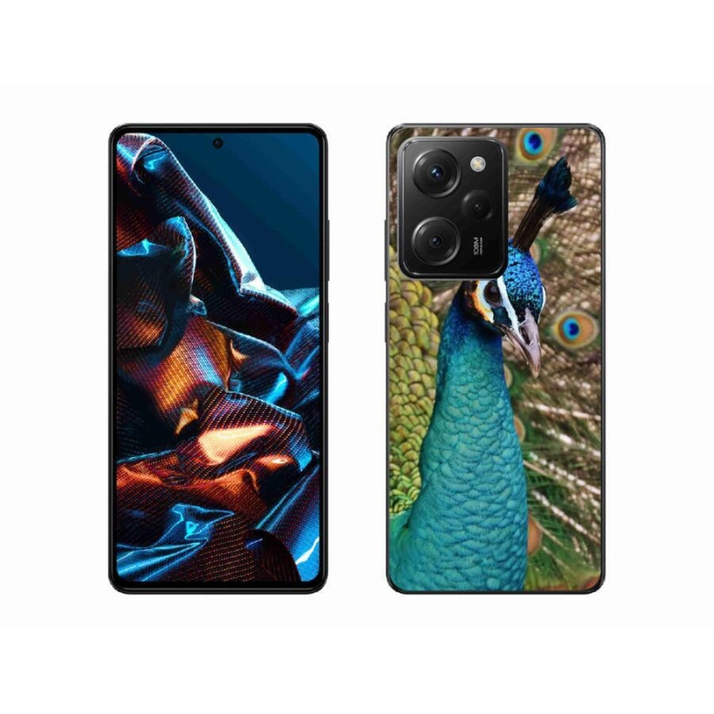 Gél védőburkolat mmCase a Xiaomi Poco X5 Pro 5G számára - páva