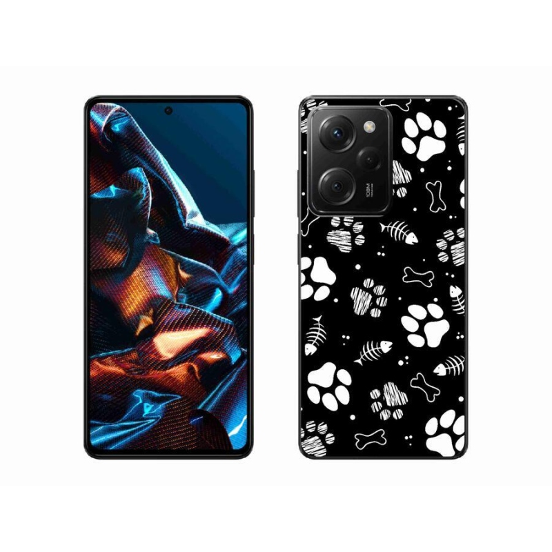 Gél borítás mmCase a Xiaomi Poco X5 Pro 5G-hez - kutyamancsok