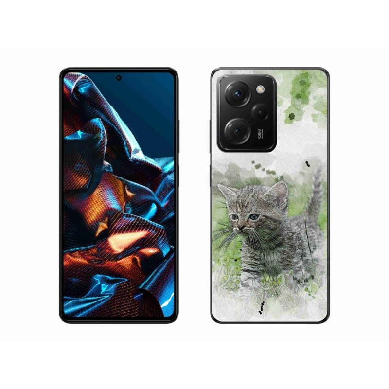 Gél borítás mmCase a Xiaomi Poco X5 Pro 5G számára - aranyos cica 1