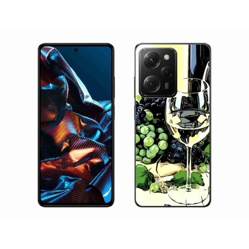 Gél borítás mmCase a Xiaomi Poco X5 Pro 5G számára - pohár bor