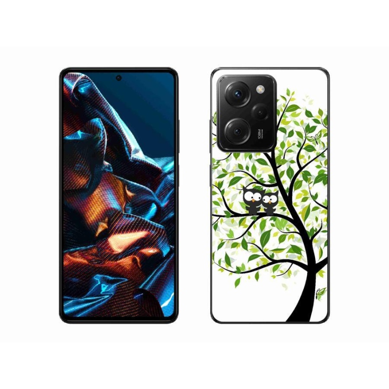 Gél borító mmCase a Xiaomi Poco X5 Pro 5G számára - baglyok a fán