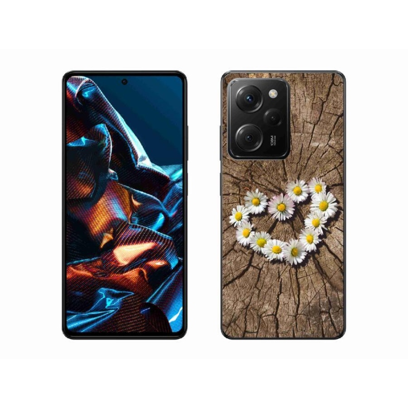 Gél borítás mmCase a Xiaomi Poco X5 Pro 5G számára - százszorszépek szíve