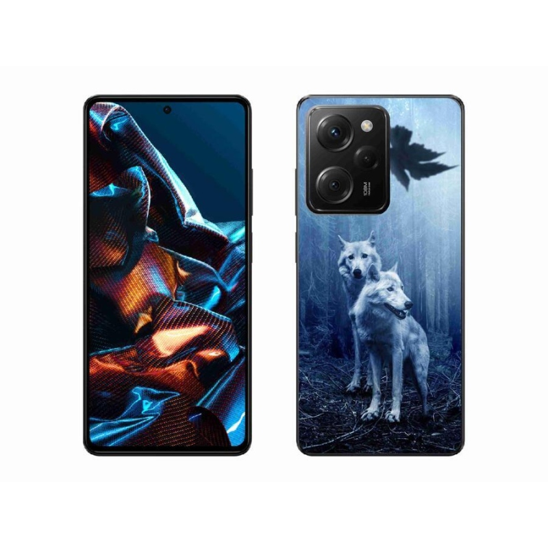 Gél borítás mmCase a Xiaomi Poco X5 Pro 5G számára - farkasok az erdőben