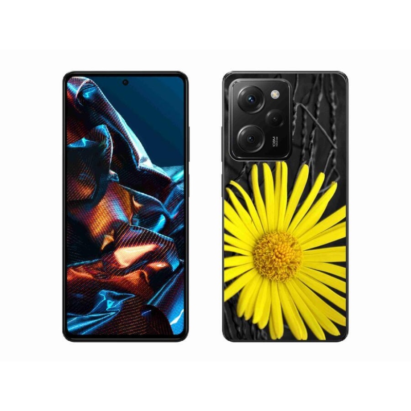 Gél borítás mmCase a Xiaomi Poco X5 Pro 5G számára - sárga virág